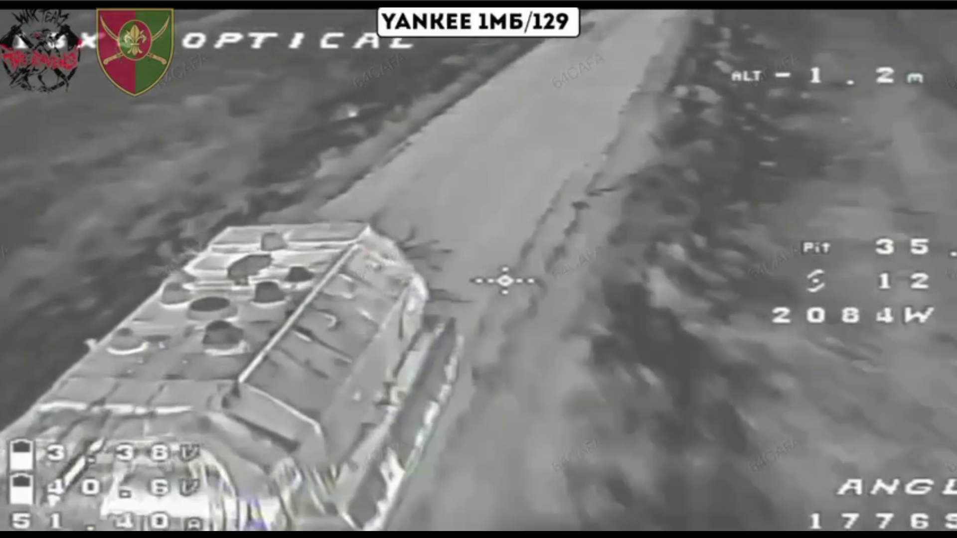 Ukrainian Strike Turns Russian TOS-1A Thermobaric Launcher Into a Moving Fireball