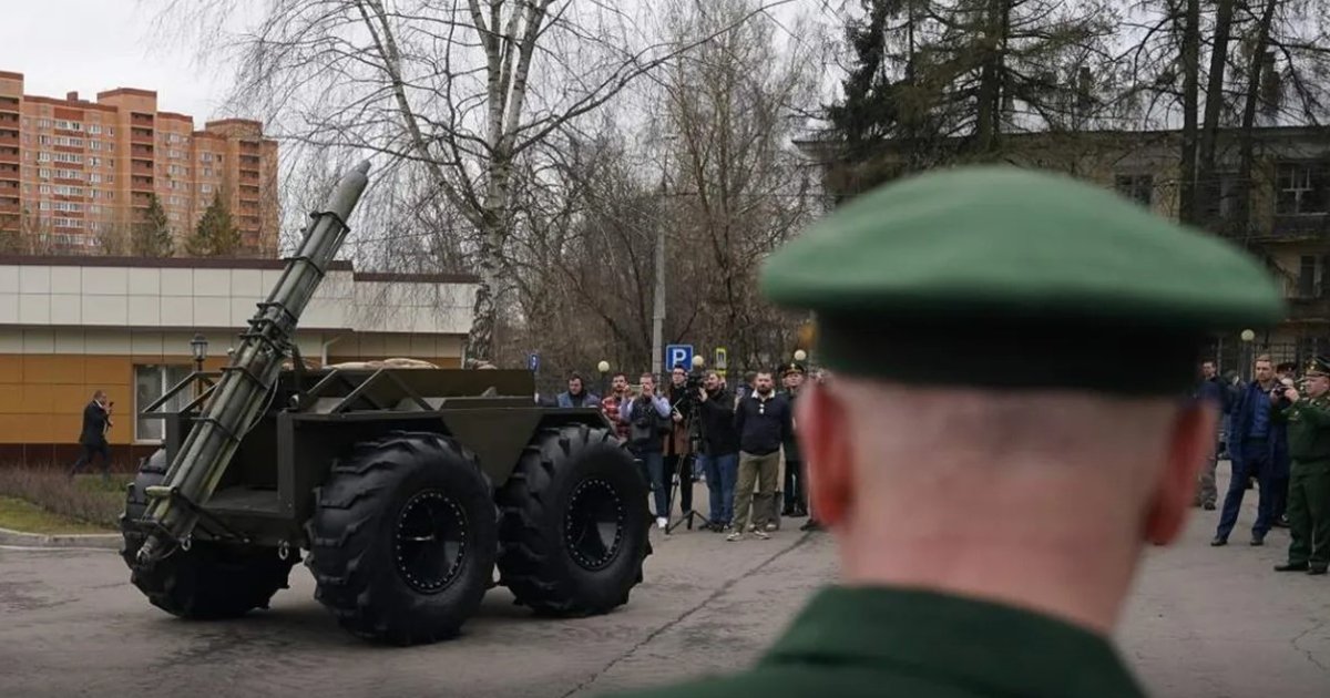 Russia Deploys Massive Unmanned Ground Vehicle on Battlefield—A Giant Robot Hard to Miss