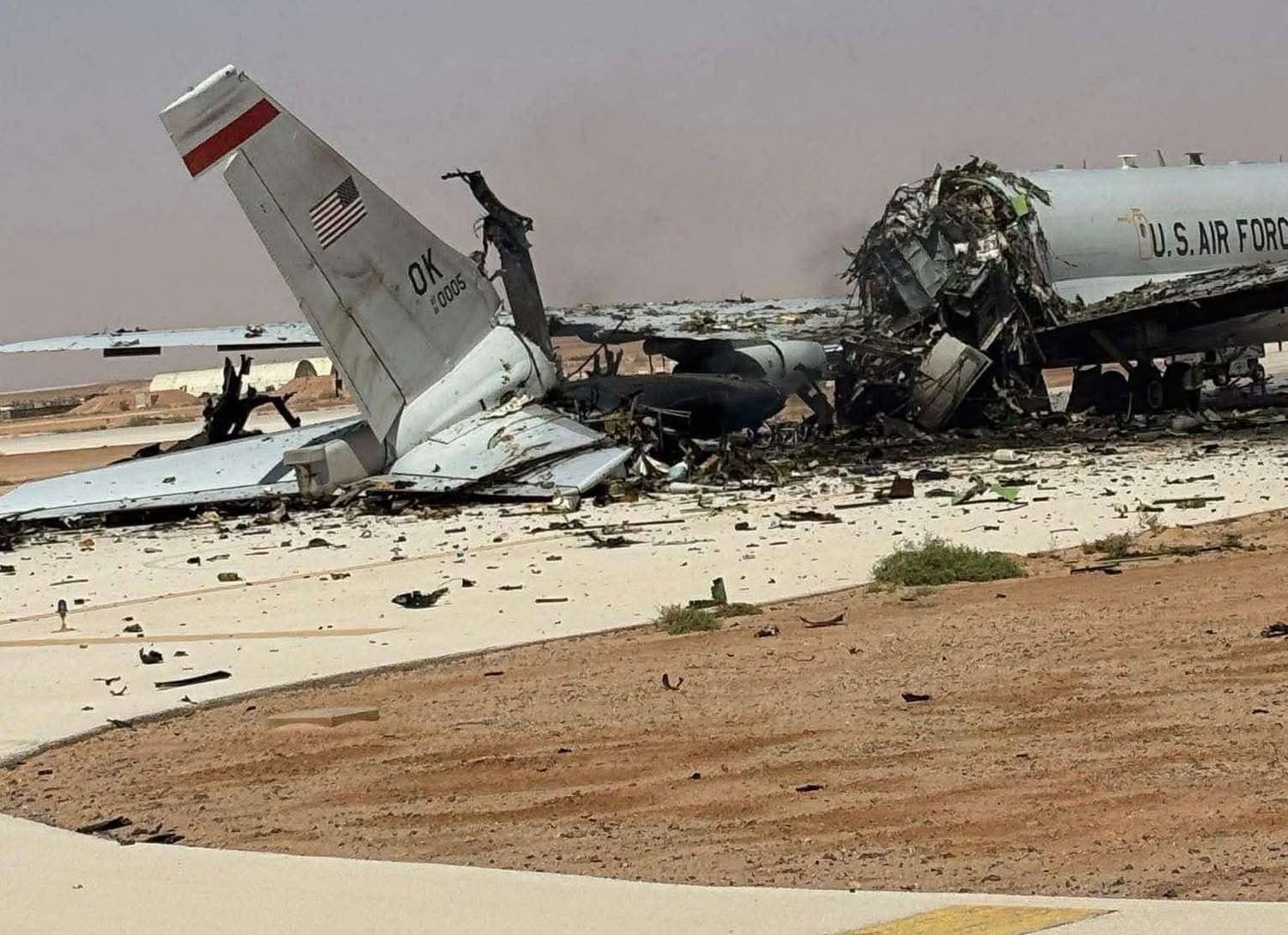 US Air Force AWACS Reportedly Destroyed in Iranian Attack on Saudi Base