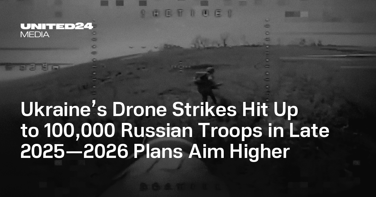 Ukraine’s Drone Strikes Hit Up to 100,000 Russian Troops in Late 2025—2026 Plans Aim Higher