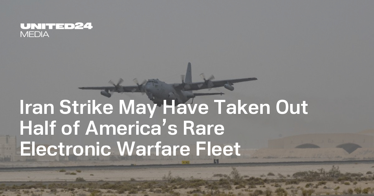 Iran Strike May Have Taken Out Half of America’s Rare Electronic Warfare Fleet