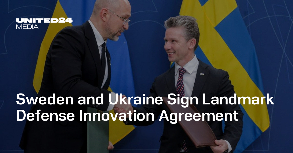 Sweden and Ukraine Sign Landmark Defense Innovation Agreement ...