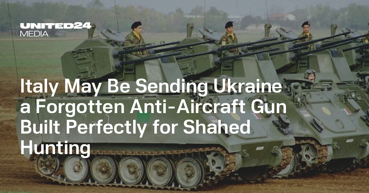 Italy May Be Sending Ukraine a Forgotten Anti-Aircraft Gun Built Perfectly for Shahed Hunting