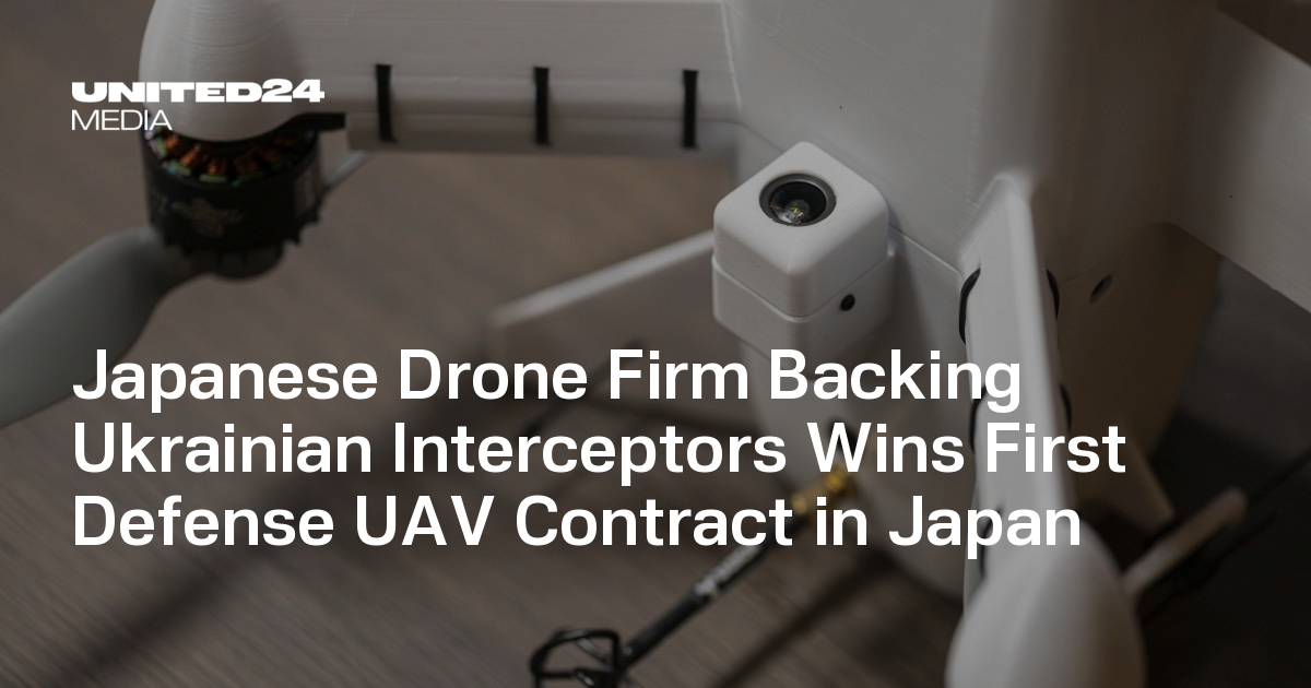 Japanese Drone Firm Backing Ukrainian Interceptors Wins First Defense UAV Contract in Japan