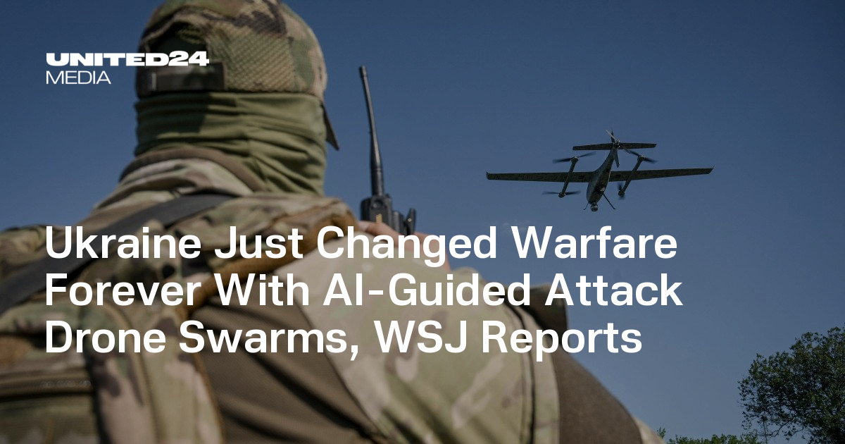 Ukraine Deploys AI Drone Swarms in Combat for the First Time — UNITED24 ...
