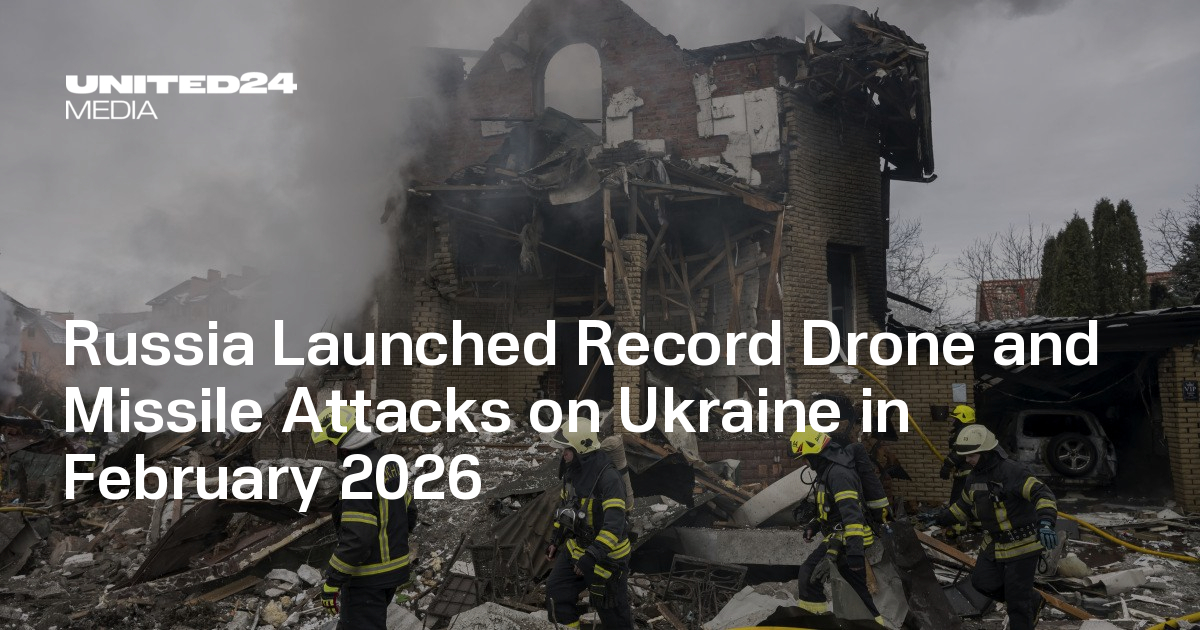 Russia Launched Record Drone and Missile Attacks on Ukraine in February 2026
