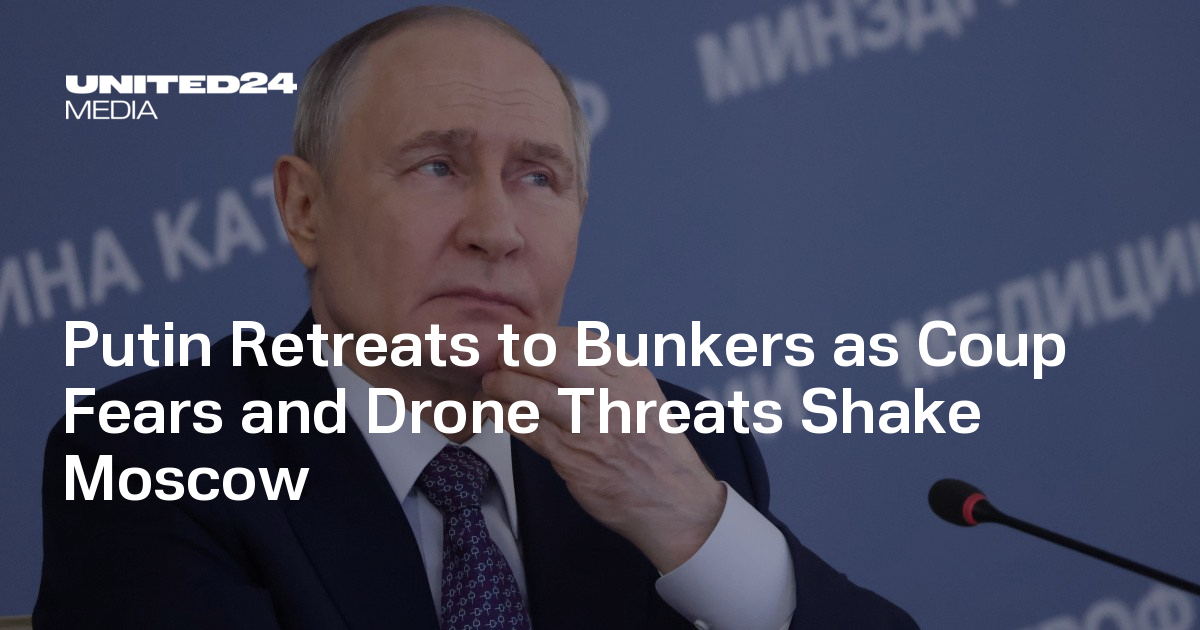 Putin Retreats to Bunkers as Coup Fears and Drone Threats Shake Moscow