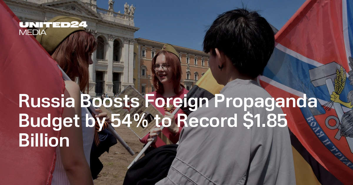 Russia Boosts Foreign Propaganda Budget by 54% to Record $1.85 Billion