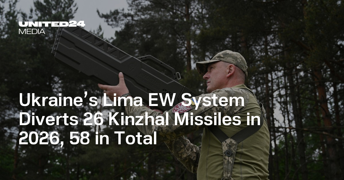 Ukraine’s Lima EW System Diverts 26 Kinzhal Missiles in 2026, 58 in Total