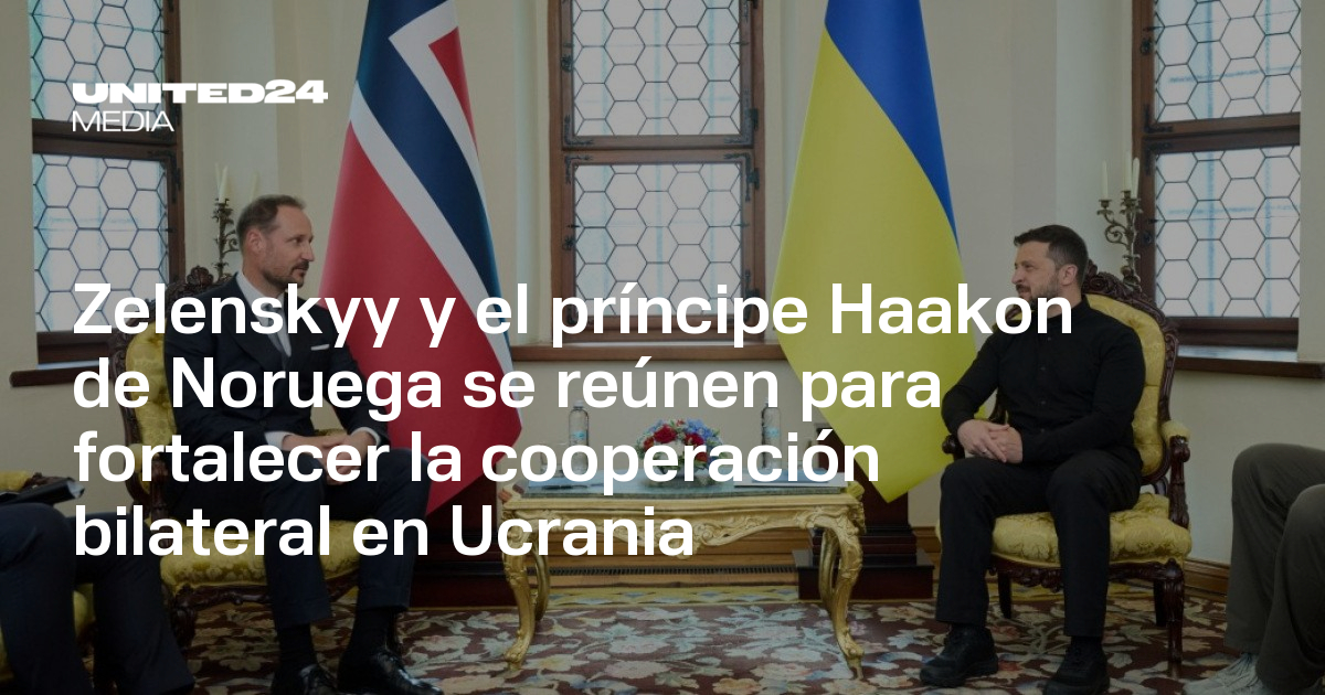 Zelenskyy y el príncipe Haakon de Noruega se reúnen para fortalecer la ...