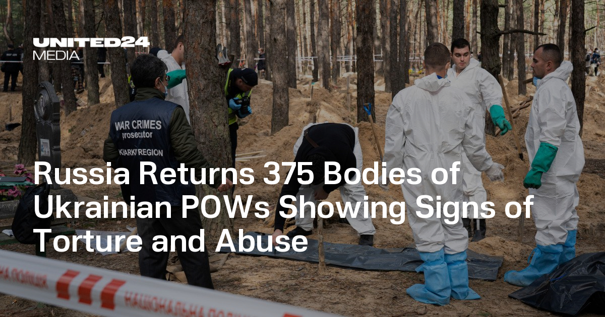 Russia Returns 375 Bodies of Ukrainian POWs Showing Signs of Torture and Abuse