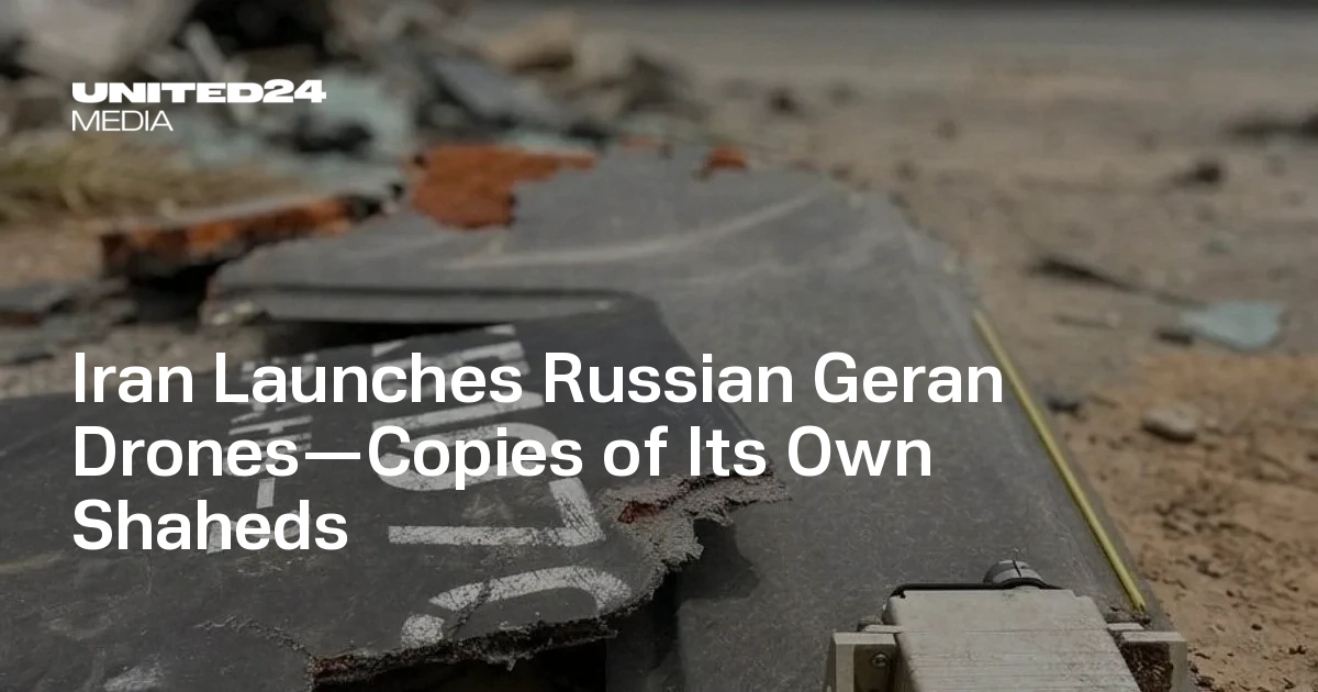 Iran Launches Russian Geran Drones—Copies of Its Own Shaheds. Moscow and Tehran Spread Them to Allies