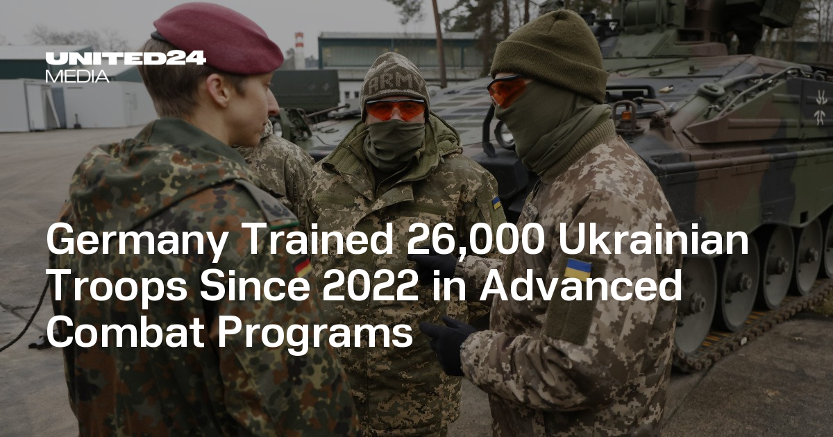 Germany Trained 26,000 Ukrainian Troops Since 2022 in Advanced Combat Programs
