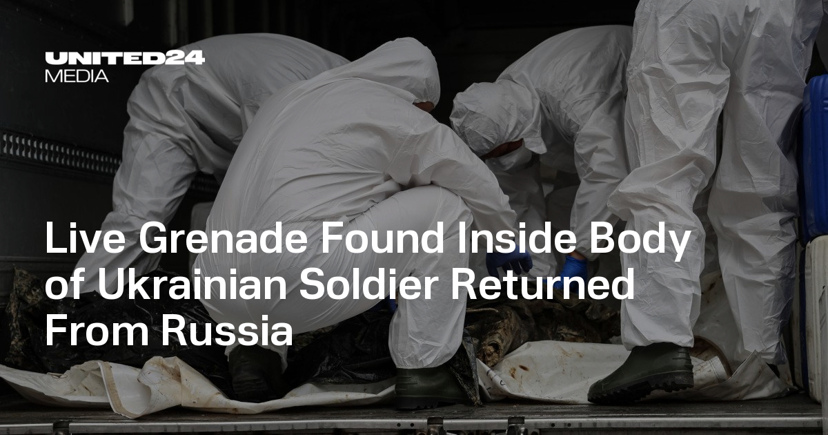 Live Grenade Found Inside Body of Ukrainian Soldier Returned From Russia