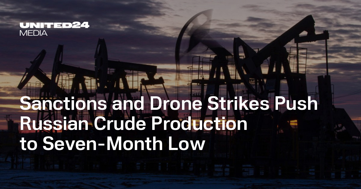 Sanctions and Drone Strikes Push Russian Crude Production to Seven-Month Low