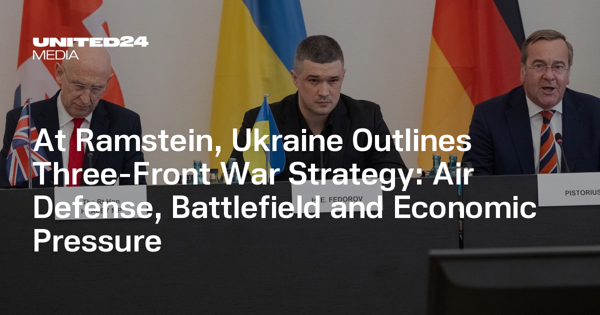At Ramstein, Ukraine Outlines Three-Front War Strategy: Air Defense, Battlefield and Economic Pressure