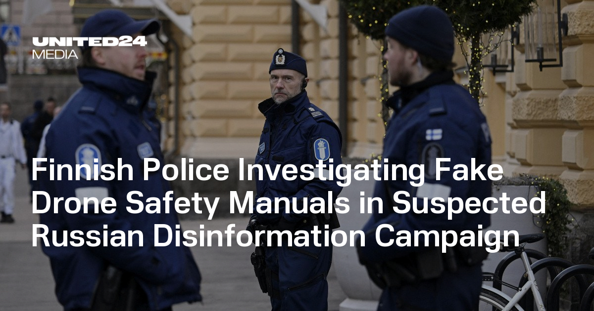 Finnish Police Investigating Fake Drone Safety Manuals in Suspected Russian Disinformation Campaign