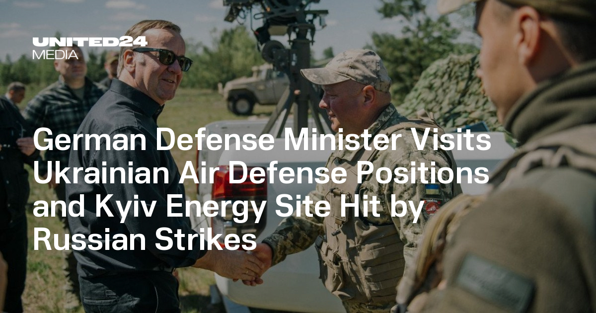 German Defense Minister Visits Ukrainian Air Defense Positions and Kyiv Energy Site Hit by Russian Strikes