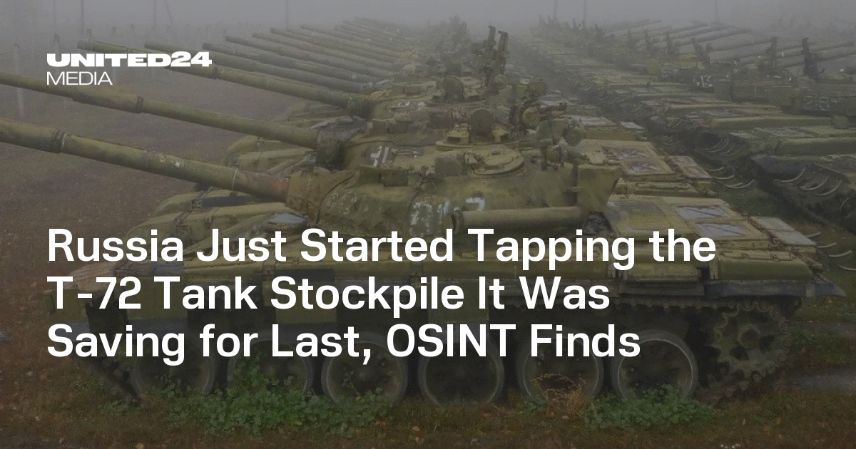 Russia Just Started Tapping the T-72 Tank Stockpile It Was Saving for Last, OSINT Finds