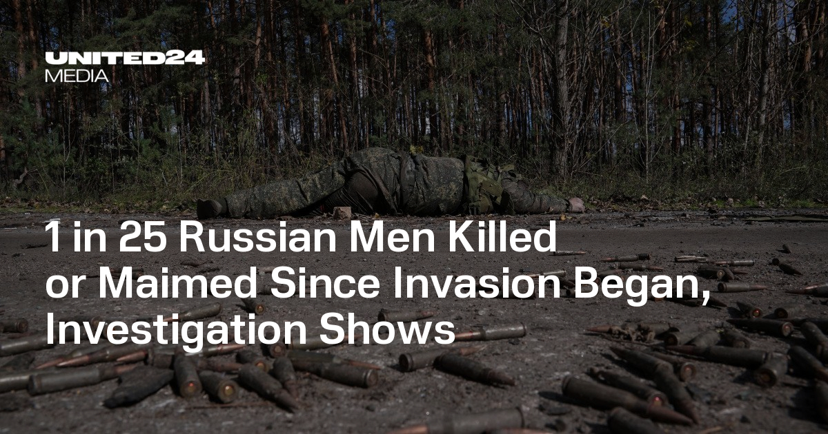 1 in 25 Russian Men Killed or Maimed Since Invasion Began, Investigation Shows