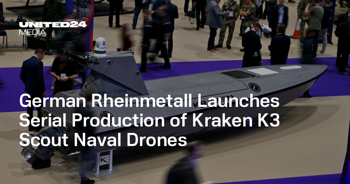 German Rheinmetall Launches Serial Production of Kraken K3 Scout Naval Drones