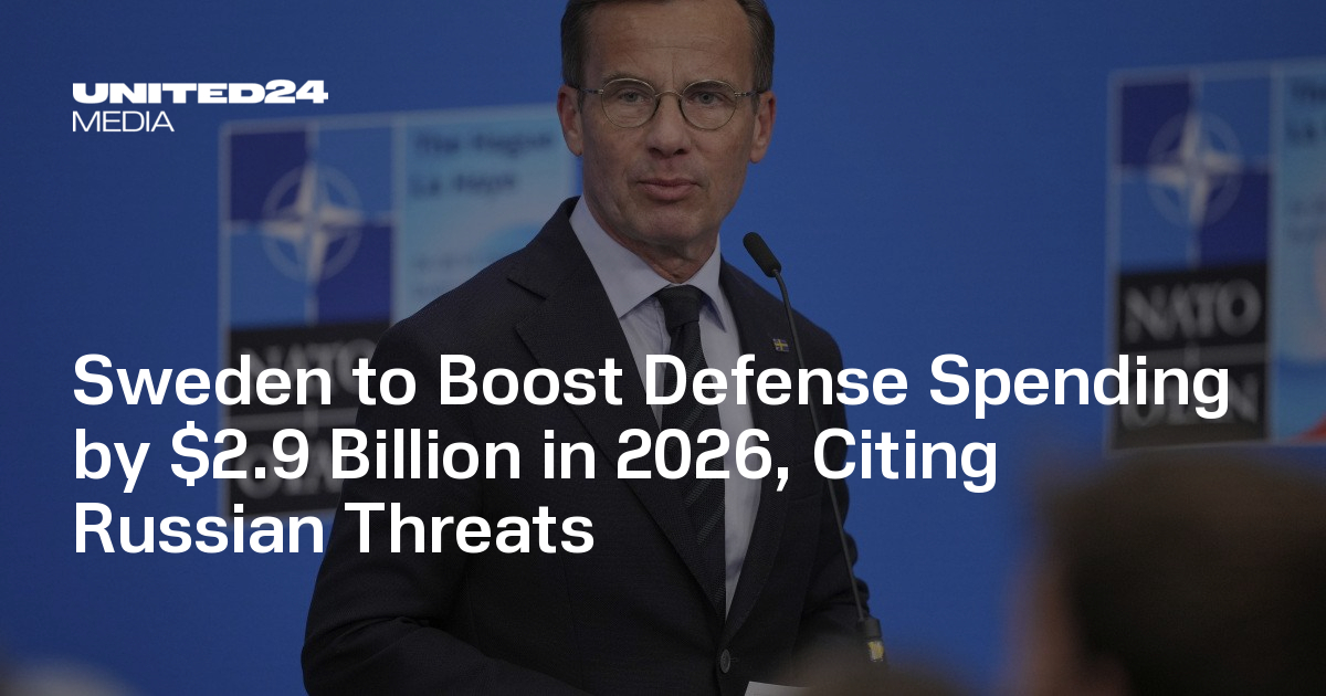 Sweden to Boost Defense Spending by $2.9 Billion in 2026, Citing ...