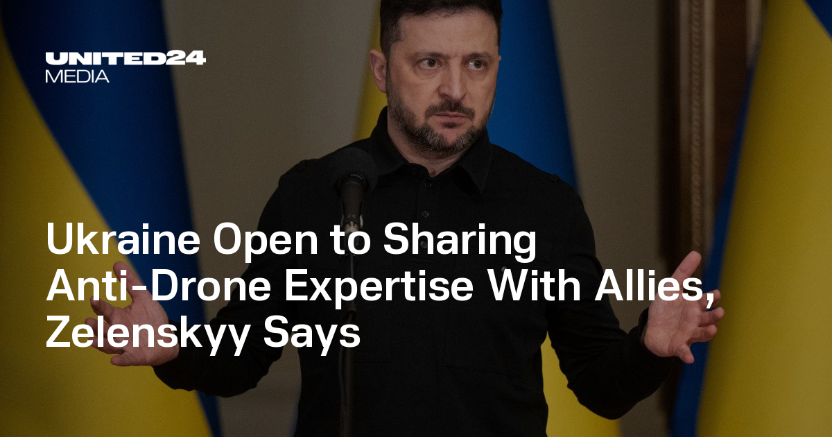 Ukraine Open to Sharing Anti-Drone Expertise With Allies, Zelenskyy Says