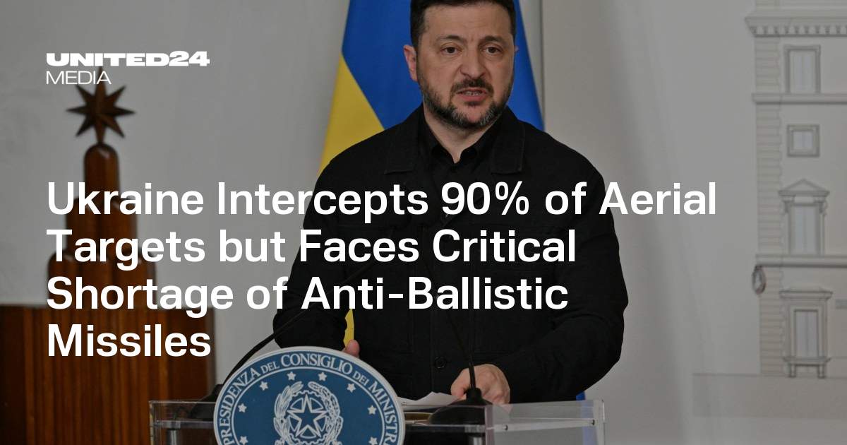 Ukraine Intercepts 90% of Aerial Targets but Faces Critical Shortage of Anti-Ballistic Missiles