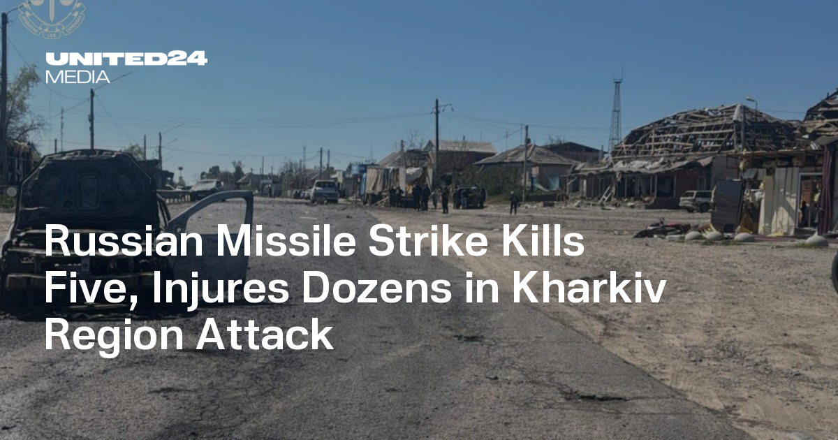 Russian Missile Strike Kills Five, Injures Dozens in Kharkiv Region Attack