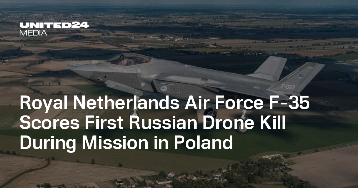 Royal Netherlands Air Force F-35 Scores First Russian Drone Kill During Mission in Poland