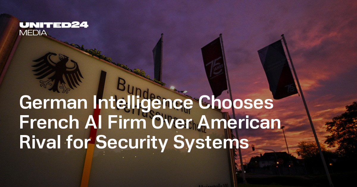German Intelligence Chooses French AI Firm Over American Rival for Security Systems