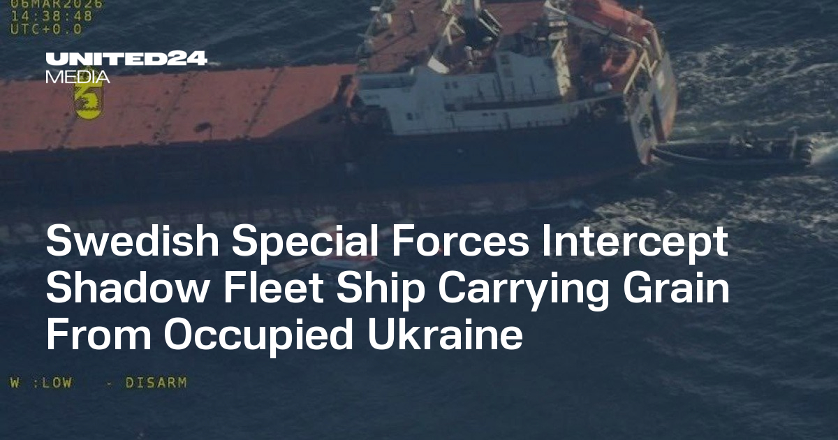 Swedish Special Forces Intercept Shadow Fleet Ship Carrying Grain From Occupied Ukraine