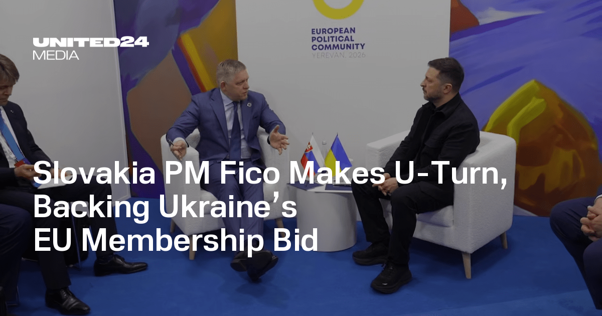 Slovakia PM Fico Makes U-Turn, Backing Ukraine’s EU Membership Bid