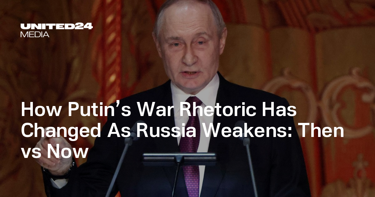 How Russia’s Setbacks Changed Putin’s War Rhetoric — UNITED24 Media