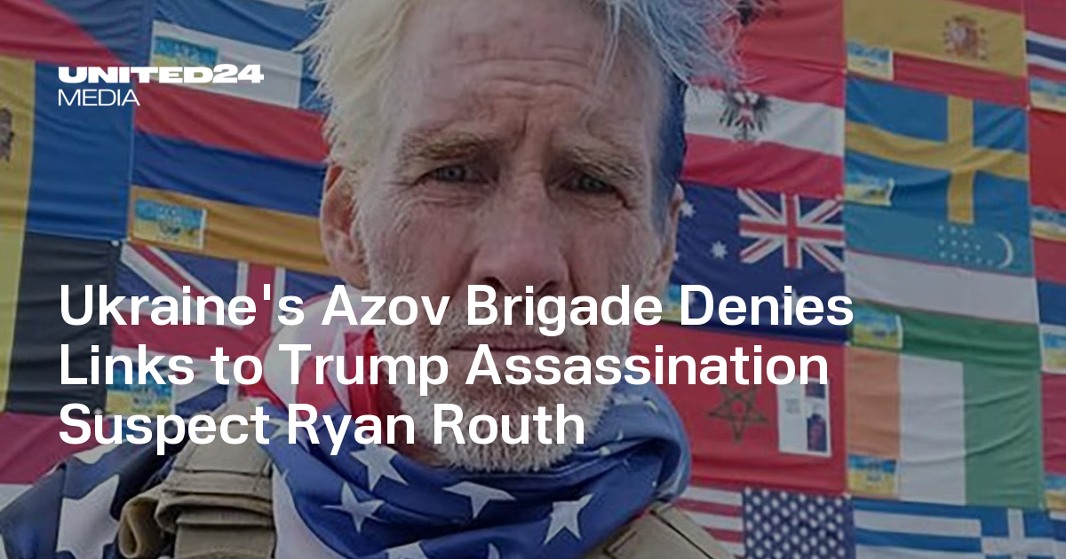 Fyan Routh Ukraine's Azov Brigade Denies Links to Trump Assassination Suspect Ryan ...