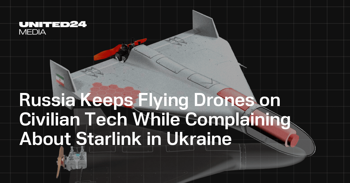 Russia Keeps Flying Drones on Civilian Tech While Complaining About Starlink in Ukraine