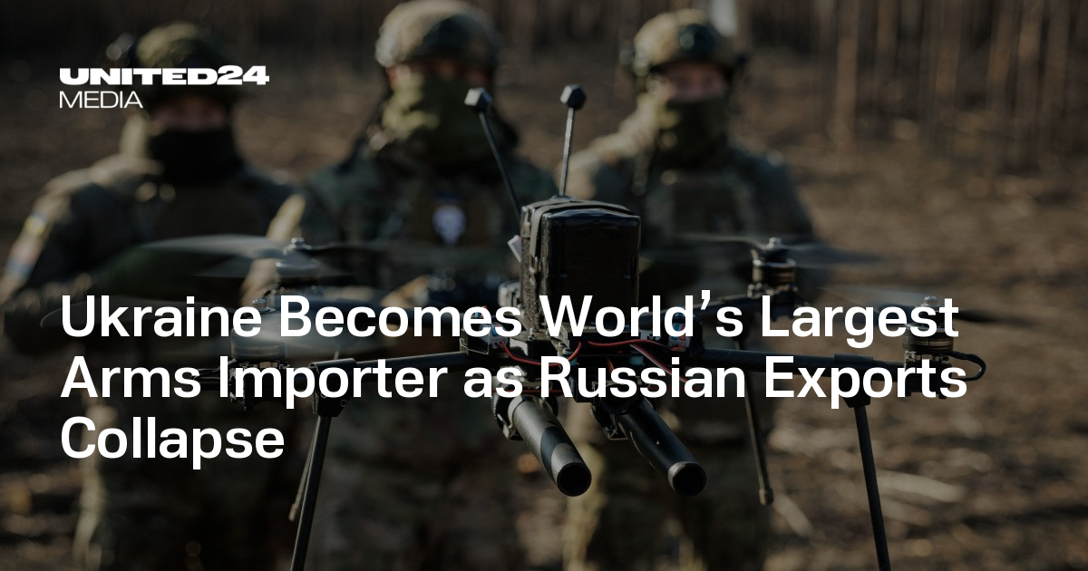 Ukraine Becomes World’s Largest Arms Importer as Russian Exports Collapse