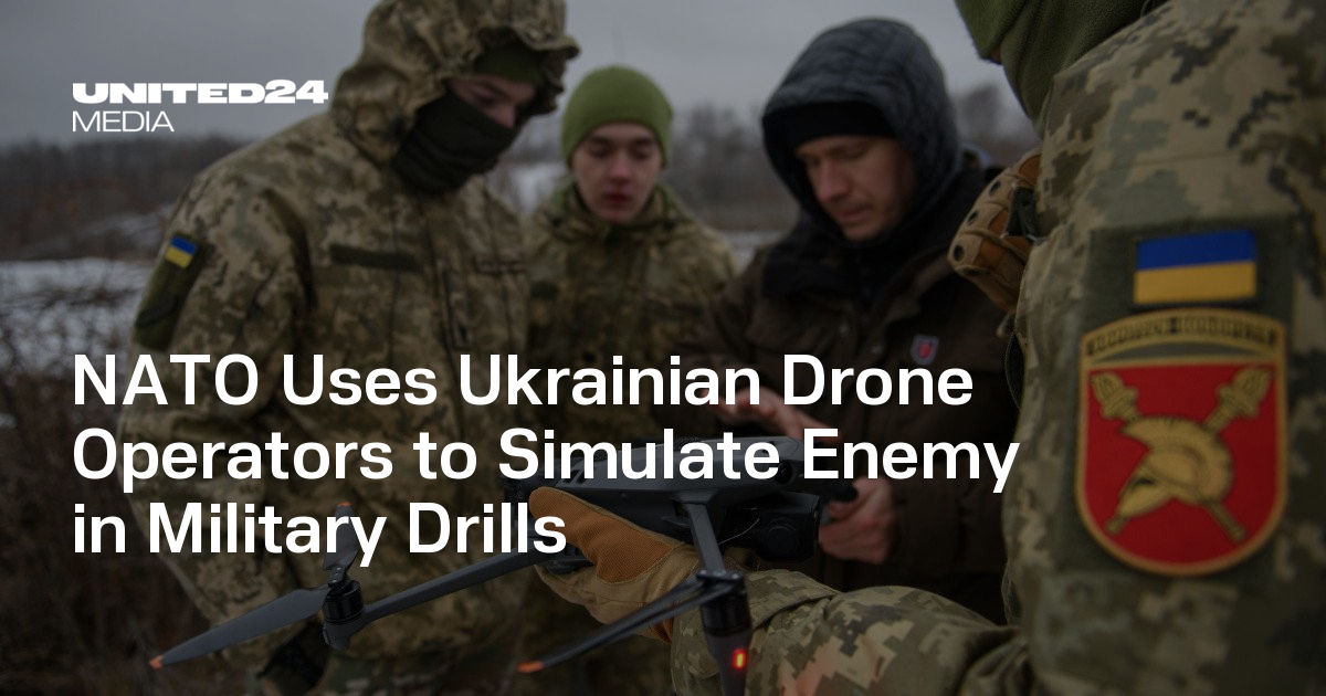 NATO Uses Ukrainian Drone Operators to Simulate Enemy in Military Drills