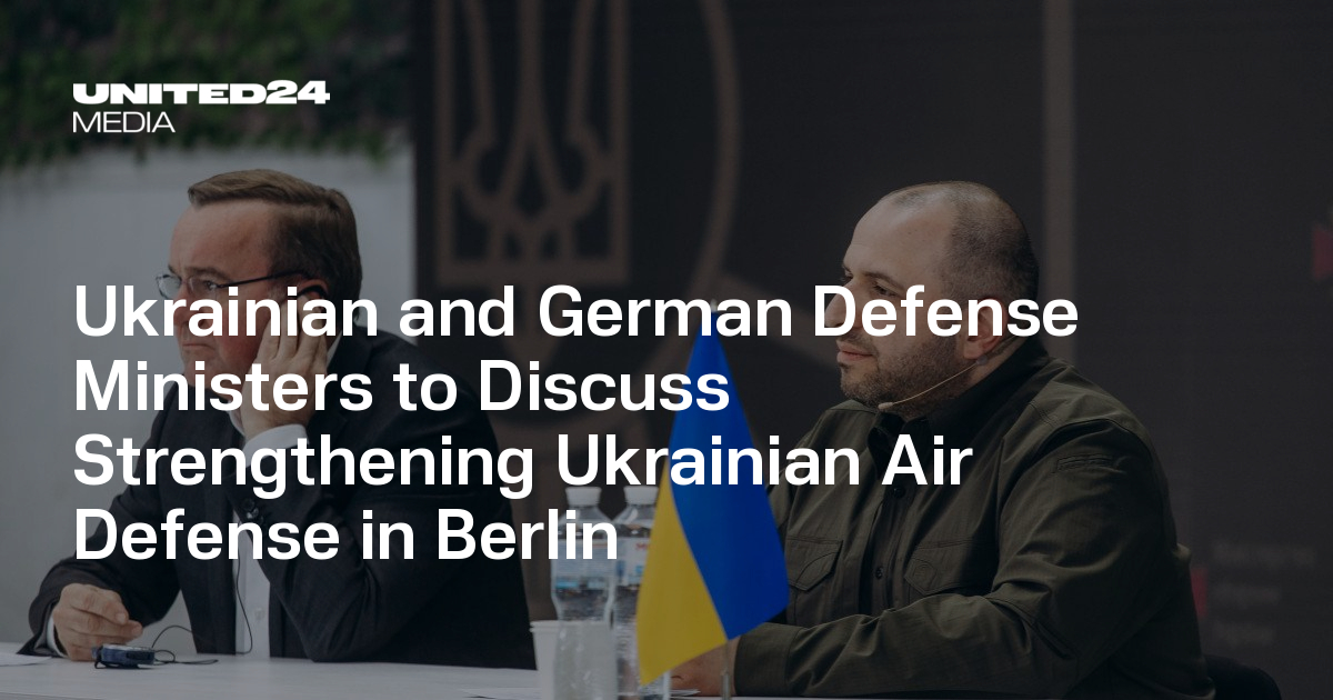 German In Ukraine Ukrainian and German Defense Ministers to Discuss Strengthening ...