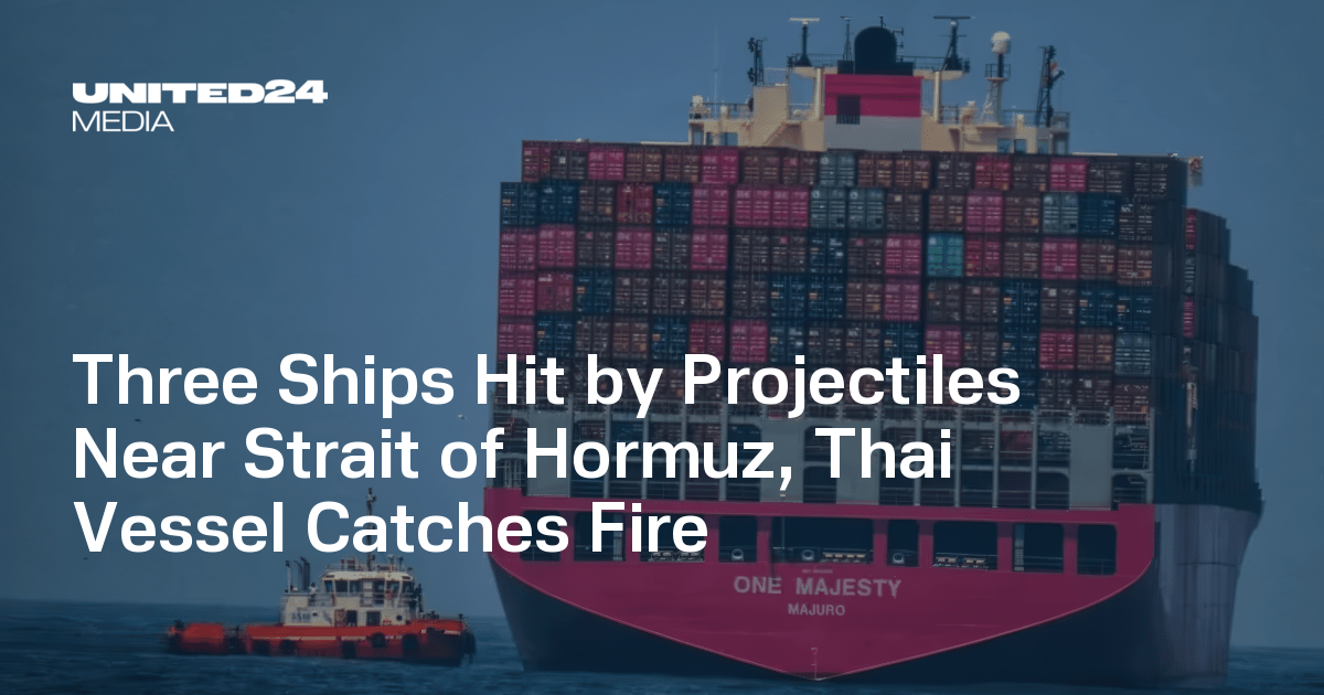 Three Ships Hit by Projectiles Near Strait of Hormuz, Thai Vessel Catches Fire