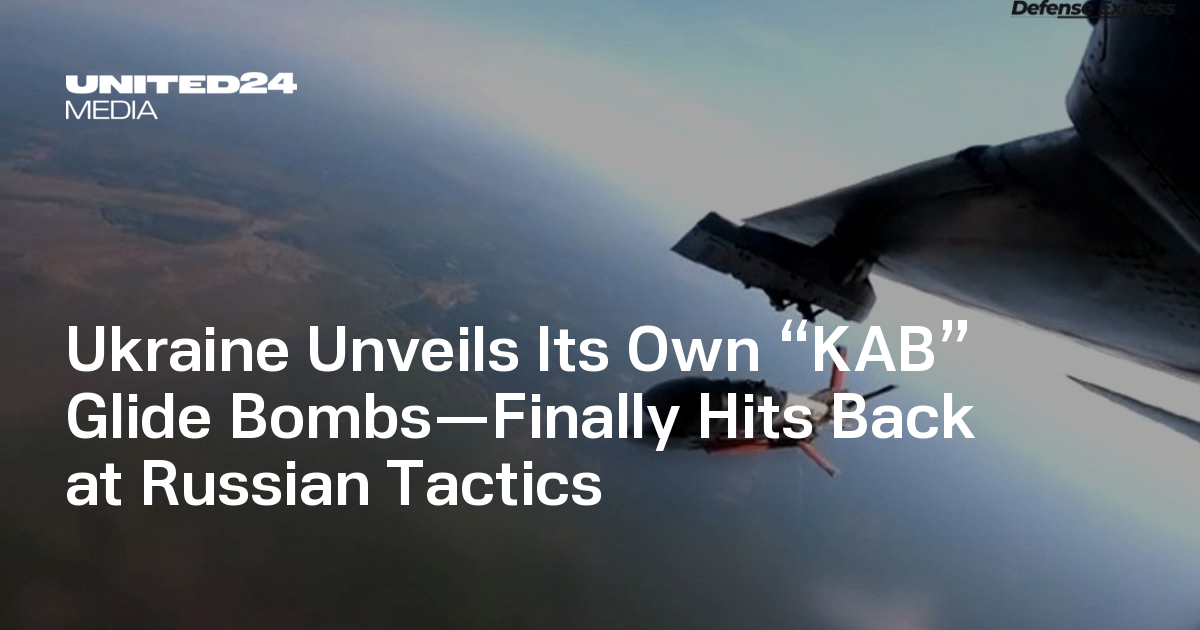 Ukraine Unveils Its Own “KAB” Glide Bombs—Finally Hits Back at Russian Tactics