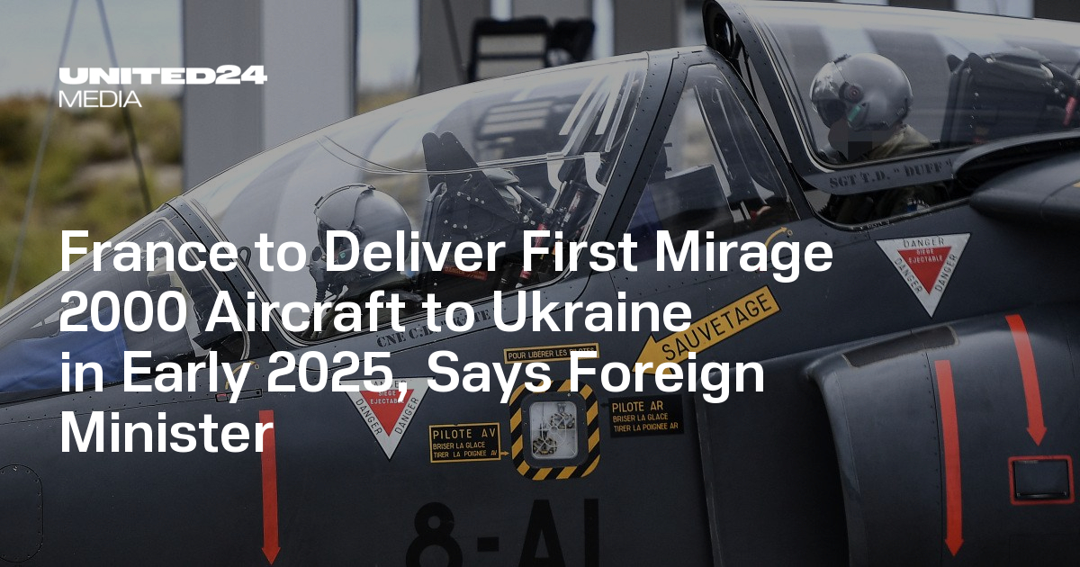 France to Deliver First Mirage 2000 Aircraft to Ukraine in Early 2025