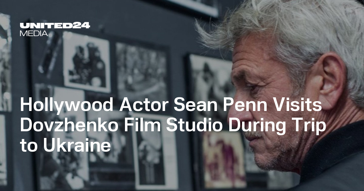 Hollywood Actor Sean Penn Visits Dovzhenko Film Studio During Trip to Ukraine