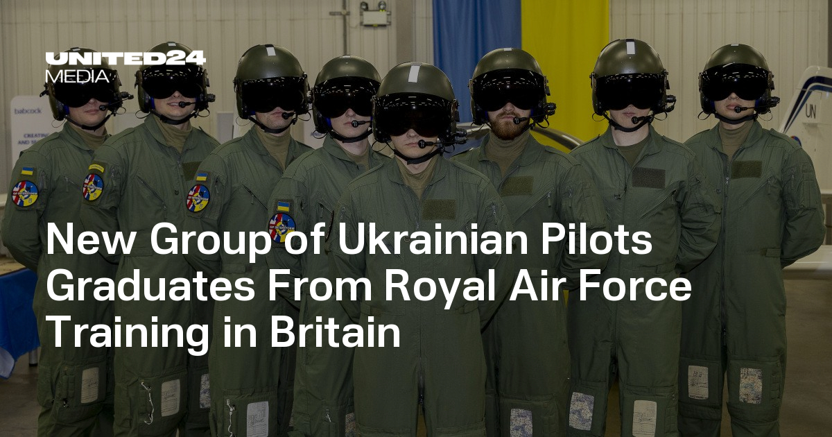 New Group of Ukrainian Pilots Graduates From Royal Air Force Training in Britain UNITED24 Media