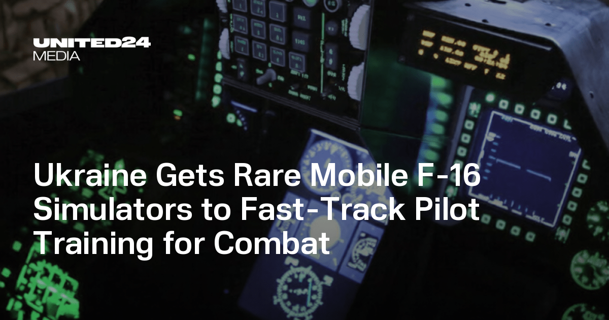 Ukraine Gets Rare Mobile F-16 Simulators to Fast-Track Pilot Training for Combat