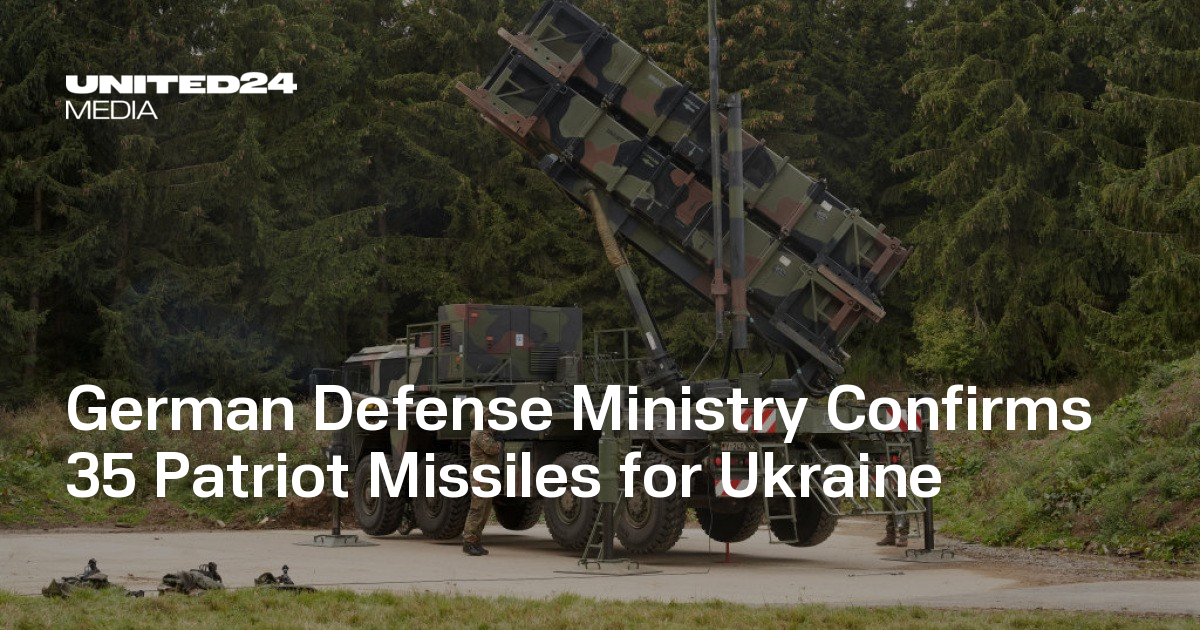 German Defense Ministry Confirms 35 Patriot Missiles for Ukraine