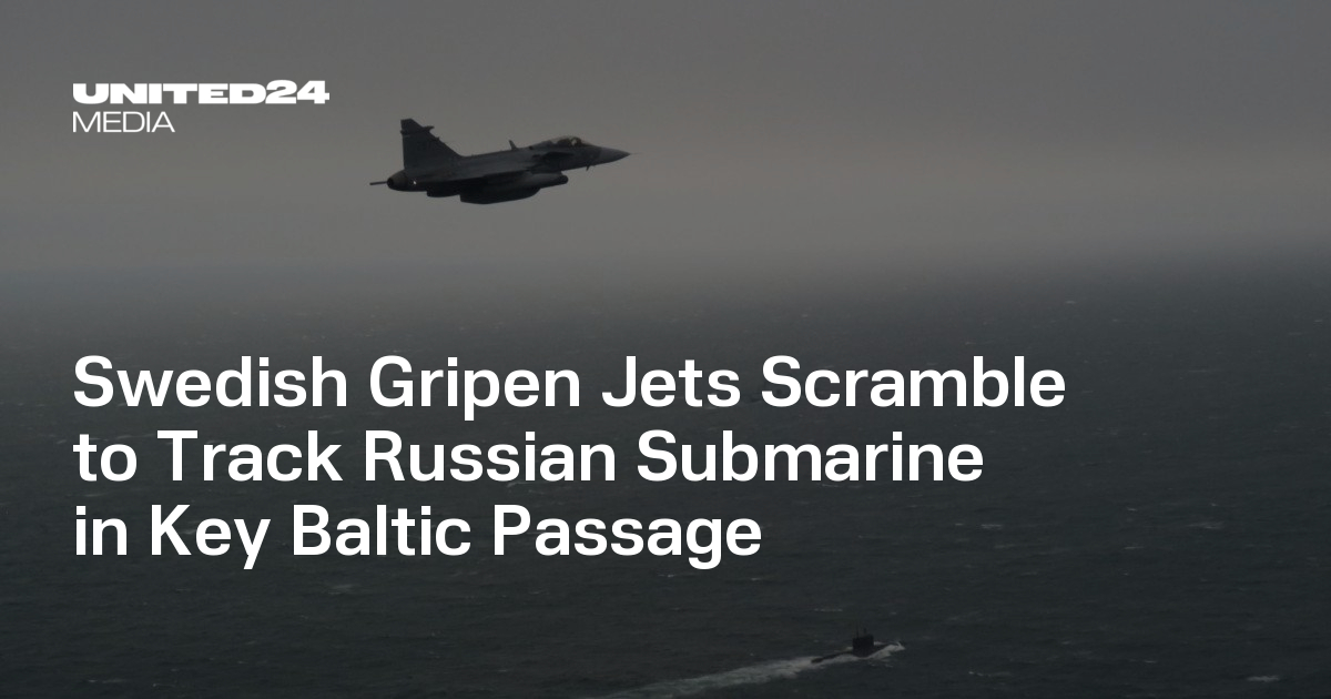Swedish Gripen Jets Scramble to Track Russian Submarine in Key Baltic Passage
