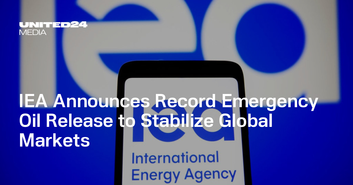 IEA Announces Record Emergency Oil Release to Stabilize Global Markets