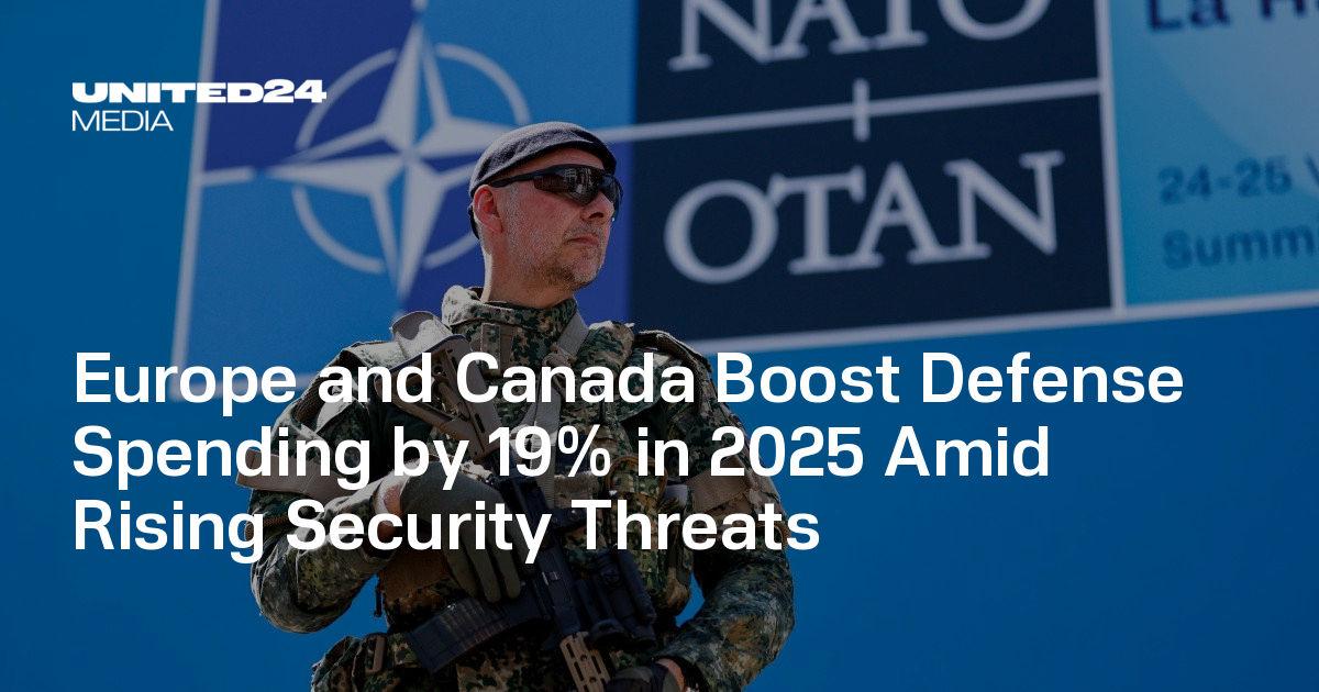 Europe and Canada Boost Defense Spending by 19% in 2025 Amid Rising Security Threats