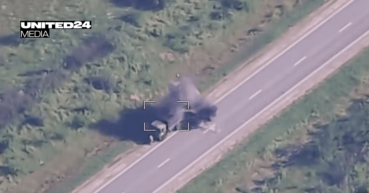 Ukrainian Drones Strike Russian Logistics Corridor Linking Crimea to Temporarily Occupied Territories